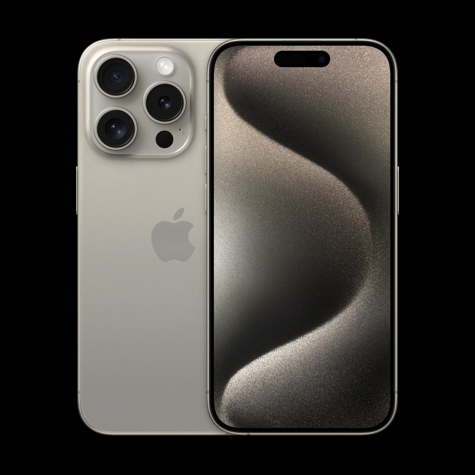 iPhone 15 Pro — Натуральный титан
